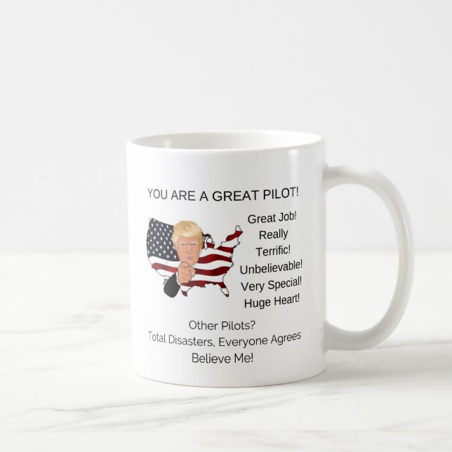 PERSONALISIERTE TRUMP-TASSE KAFFEETASSE (Rechts)