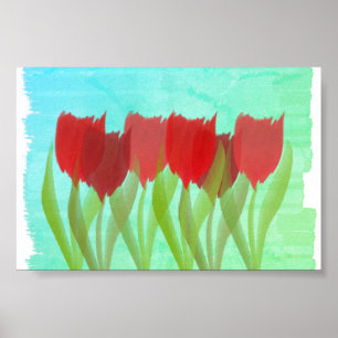 Personalisierte Tulips Poster