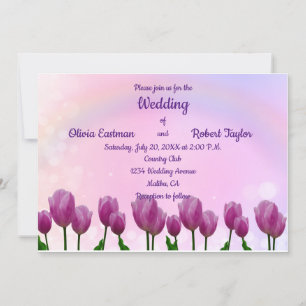 Personalisierte Tulpenhochzeit