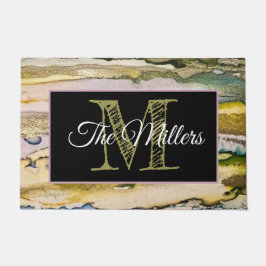 Personalisierte Türmatte bunt