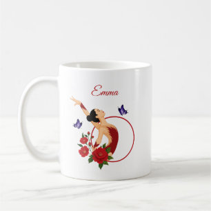 Personalisierte Turnerin Kaffeetasse