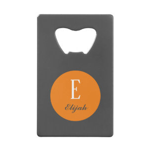 Personalisierte Twilight-Monogramm-Bezeichnung und Geldbeutel Flaschenöffner
