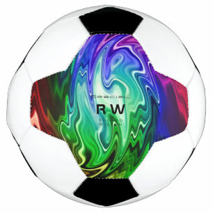 Personalisierte Twisted Liquid Multicolors Fußball