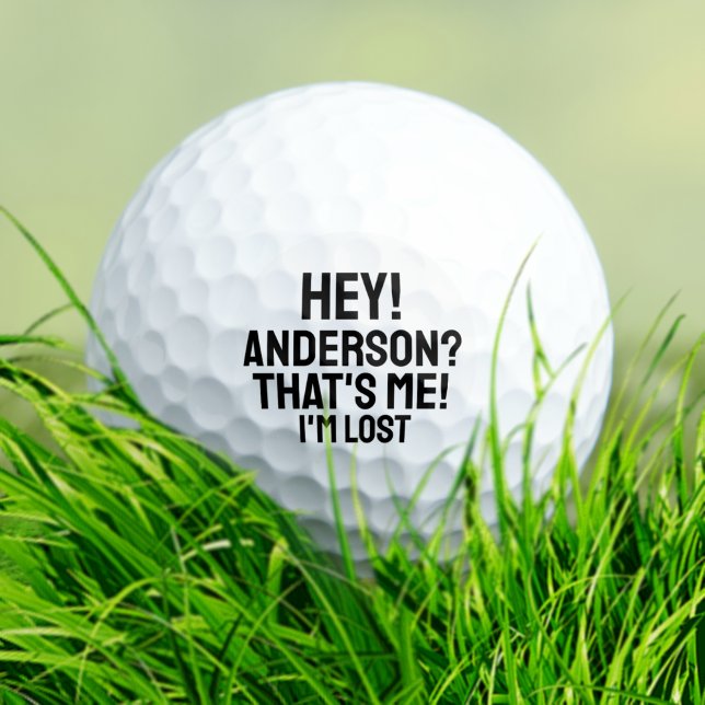 Personalisierte Typografie Funny Love Golf Balls Golfball (Von Creator hochgeladen)