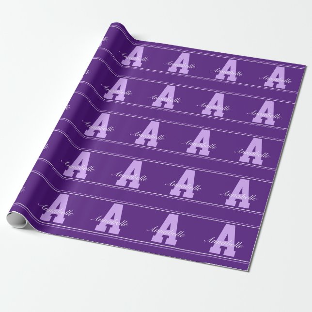 personalisierte Typografie Geschenkpapier (Ungerollt)
