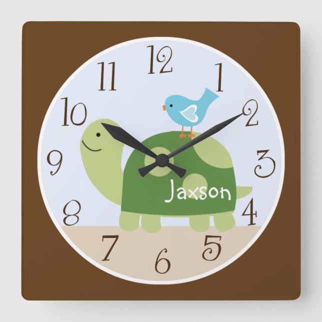 Personalisierte Uhr "Baumklee/Wald" (Vorderseite)