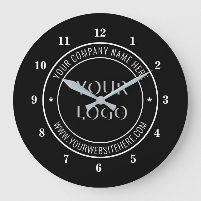 Personalisierte Uhr für die  Firmenlogos (Vorderseite)