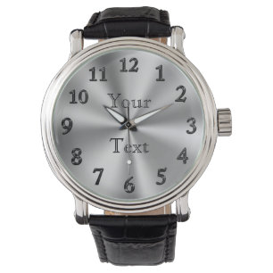 PERSONALISIERTE Uhr-/GROSSE Zahl-Uhren für Männe Armbanduhr