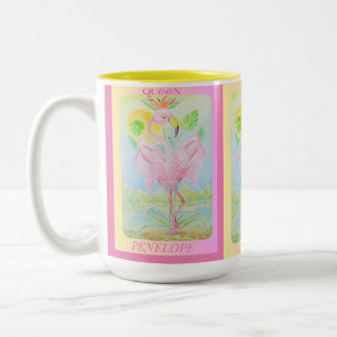 Personalisierte Umarmung von Frauen Zweifarbige Tasse