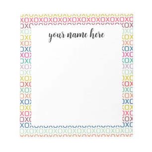 Personalisierte Umhänge und Kisses Notepad Notizblock