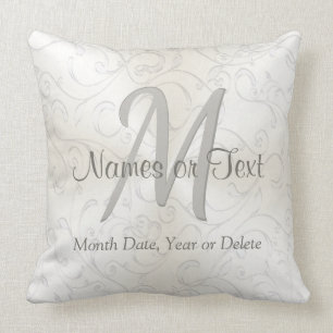 Personalisierte und Monogramm-Hochzeitskissen Kissen