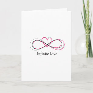 Personalisierte unendliche Liebe 1 Valentinskarte Karte
