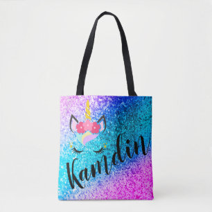 Personalisierte Unicorn Ombre Tasche