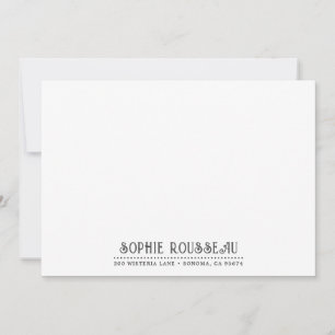 Personalisierte Unique Decorative Typografie Mitteilungskarte