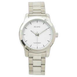 Personalisierte Unisex Oversifiziertes Silver Brac Armbanduhr