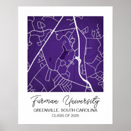 Personalisierte Universitätskarte, benutzerdefinie Poster