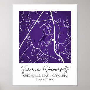 Personalisierte Universitätskarte, benutzerdefinie Poster