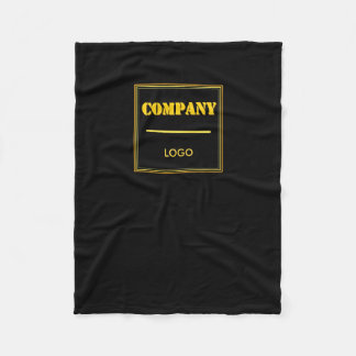 Personalisierte Unternehmens-Schwarz-Moderne Indiv Fleecedecke
