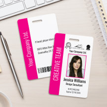 Personalisierte Unternehmensmitarbeiter-ID in Hell