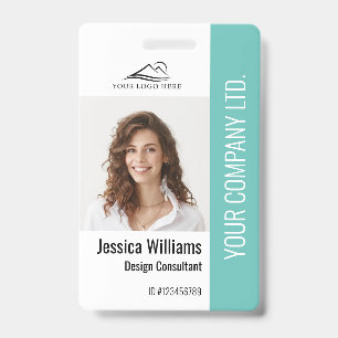 Personalisierte Unternehmensmitarbeiter Teal-ID Ausweis