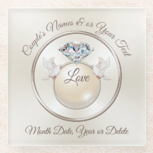Personalisierte Untersetzer Gastgeschenke Hochzeit