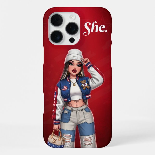 Personalisierte urbane Stile Phone Case iPhone 16 Pro Max Hülle (Rückseite)