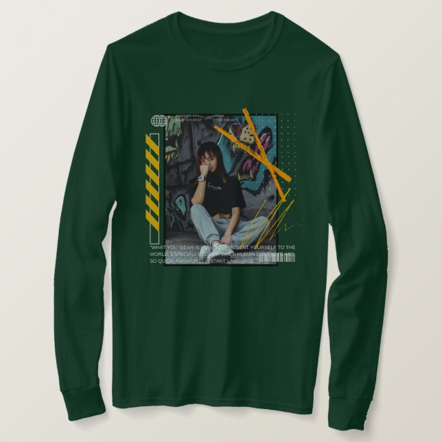 Personalisierte urbane Straßenbekleidung im Trend T-Shirt (Design vorne)