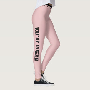 Personalisierte Urlaubsfreude Klasse Blush Rosa Sc Leggings