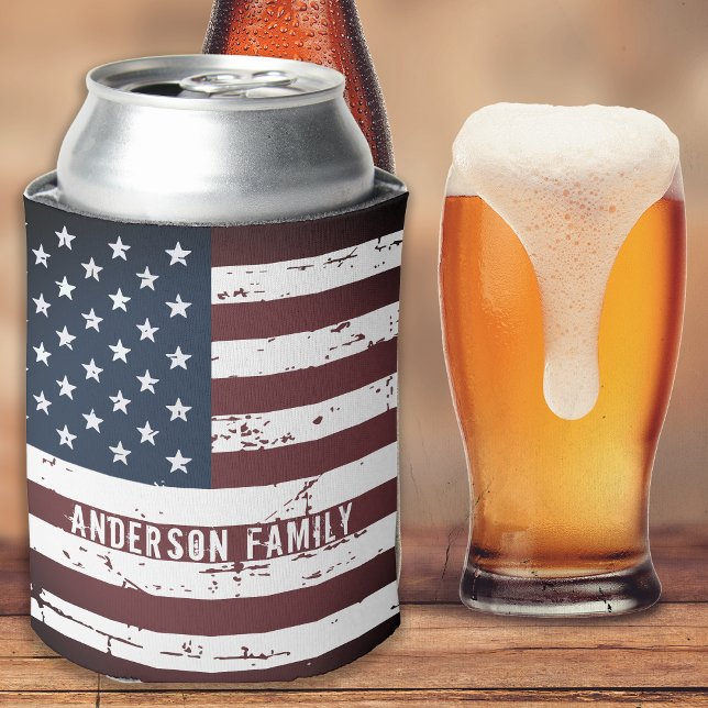 Personalisierte US-amerikanische Flagge Patriotic  Dosenkühler (Von Creator hochgeladen)