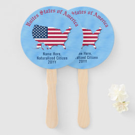 Personalisierte US-Flagge Karte Vereinte Staaten B Fächer