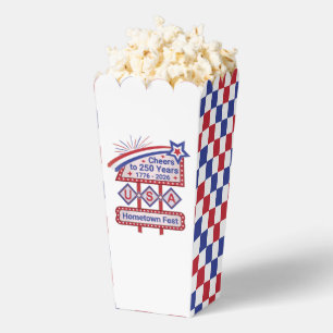 Personalisierte USA 250 – Patriotische Retro-Marki Geschenkschachtel
