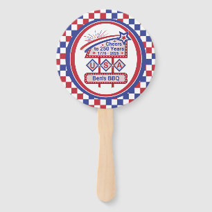 Personalisierte USA 250–Patriotische Retro-Markise Fächer