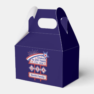 Personalisierte USA 250–Patriotische Retro-Markise Geschenkschachtel
