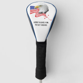 Personalisierte USA Eagle Golf Driver Cover Golf Headcover