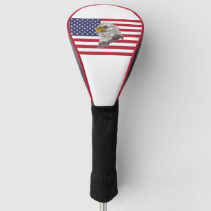 Personalisierte USA Flag Eagle Golf Head Treiberab Headcover