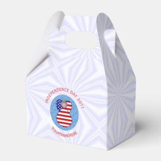 Personalisierte USA-Flagge-Engel-Oma-Giebel Geschenkschachtel