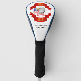 Personalisierte USA Golf Driver Cover Golf Headcover
