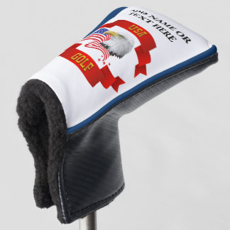 Personalisierte USA Golf Putter Cover Headcover