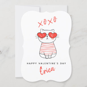 Personalisierte Valentinerkarte für die Funny Red  Einladung