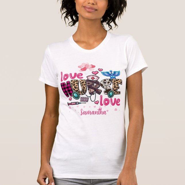 Personalisierte Valentinerkrankung T-Shirt (Vorderseite)