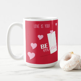 Personalisierte Valentinische Liebe ist du, bleib  Kaffeetasse
