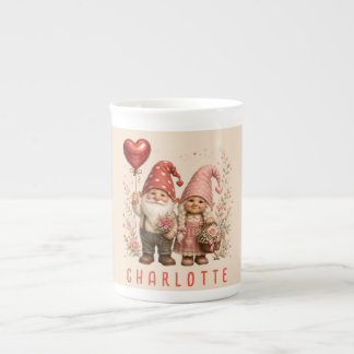 Personalisierte Valentins-Gnome Custom Prozellantasse