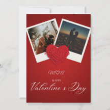 Personalisierte Valentinstag-Fotokarte | Benutzerd