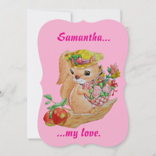 Personalisierte Valentinstag-Grußkarte Karte