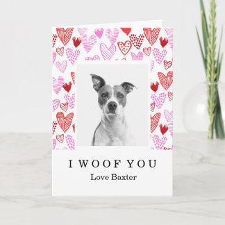 Personalisierte Valentinstag-Karte vom Hund Karte