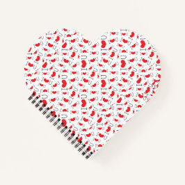 Personalisierte Valentinstag-Tasse | Romantisches  Notizbuch