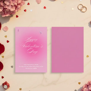 Personalisierte Valentinstagskarte   Romantisch Feiertagskarte