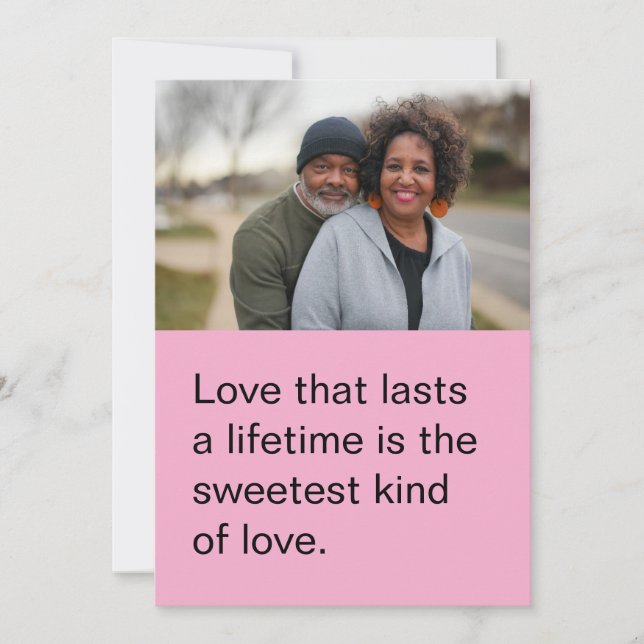 Personalisierte Valentintagskarte Feiertagskarte (Vorderseite)