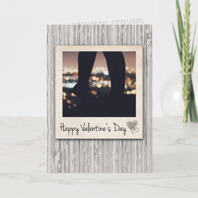 Personalisierte Valentintagskarte Feiertagskarte (Vorderseite)