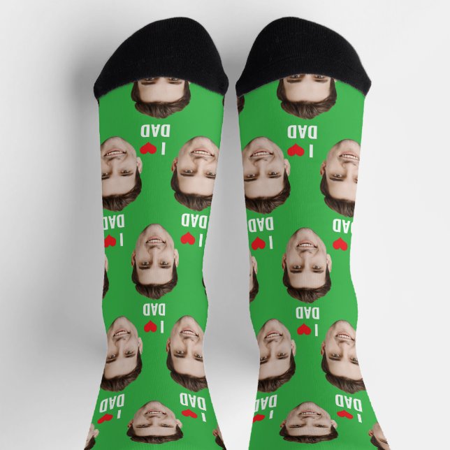 Personalisierte Vater Mama Socken mit benutzerdefi (Oben)